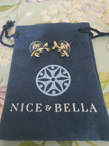 Aretes ramitas 18k - aretes,