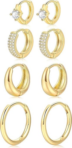 Aretes argollas oro - aretes,