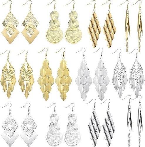 Pars aretes colgantes - 12,