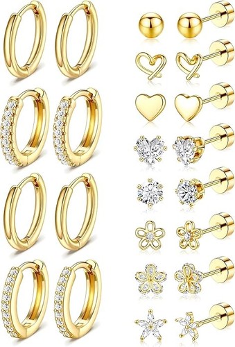 Aretes argollas oro - en,