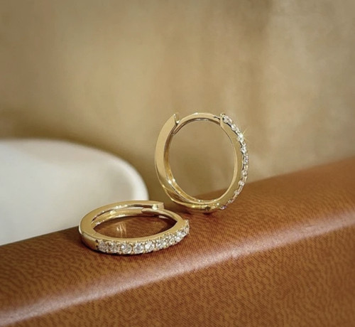 Aretes argollas oro - oro, 14k