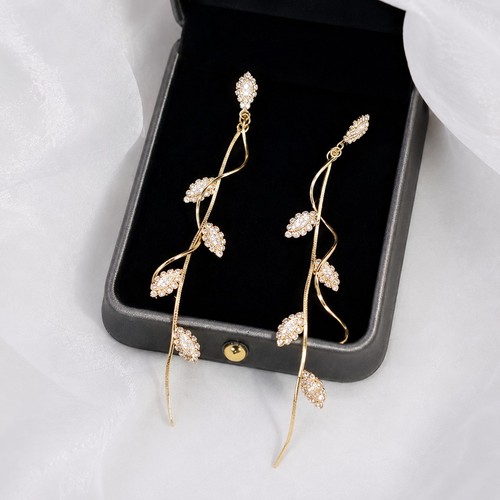 Aretes largos oro 14 - aretes,
